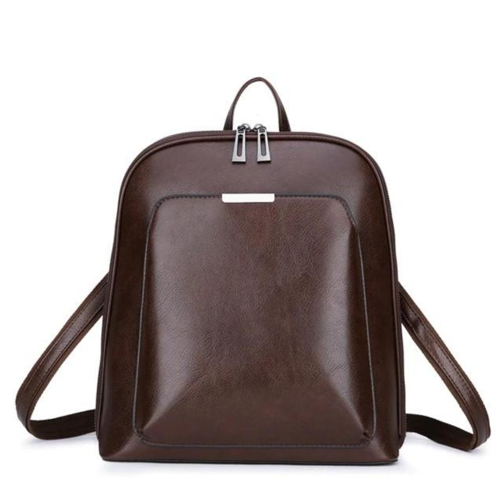 Klassisk Dobbelt-Lynlås Rygsæk - Elegant Design