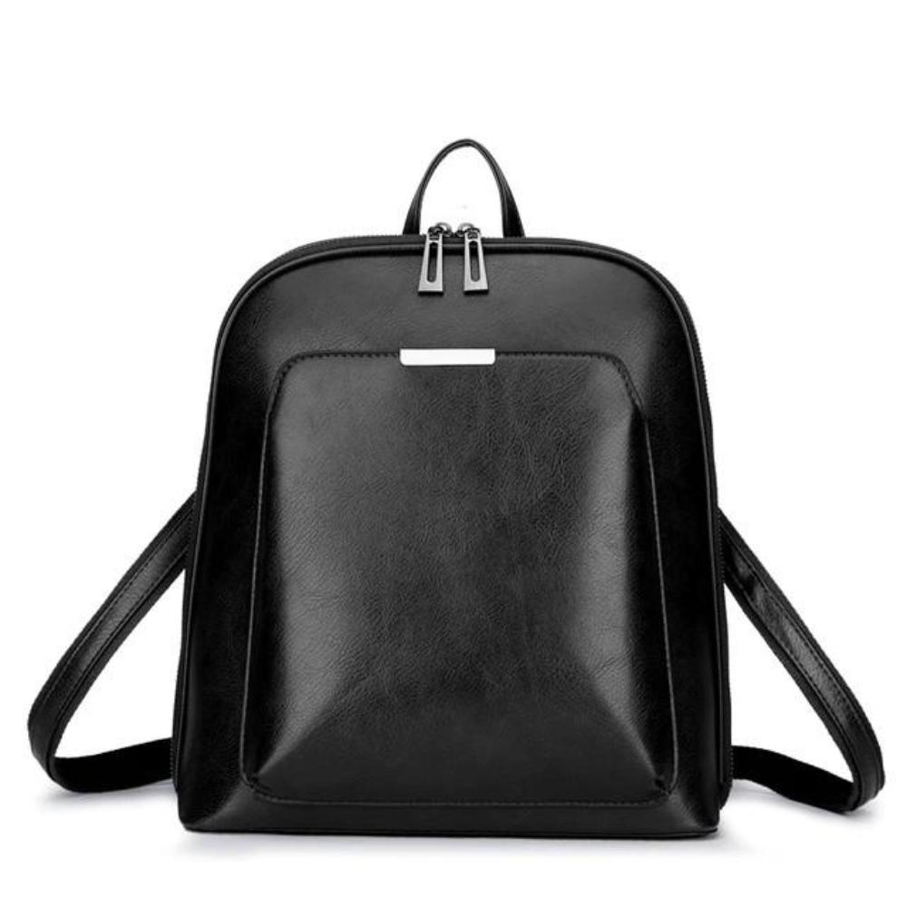 Klassisk Dobbelt-Lynlås Rygsæk - Elegant Design