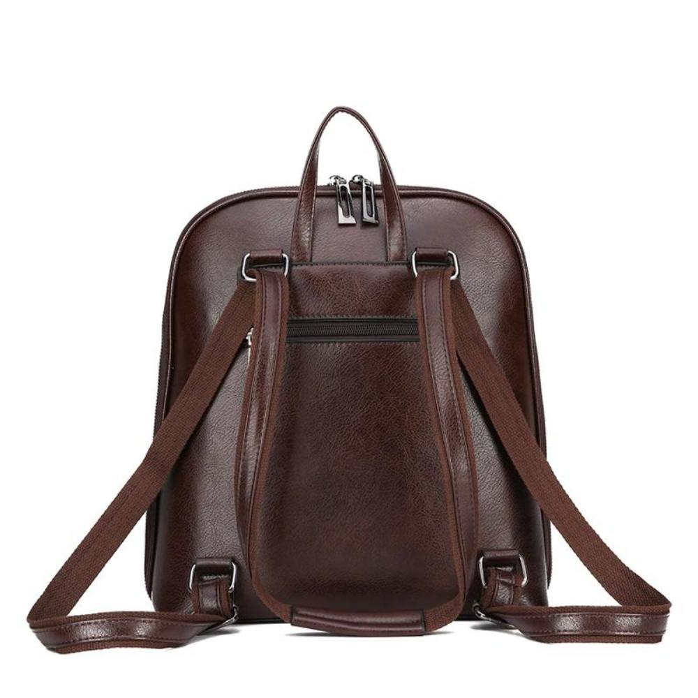 Klassisk Dobbelt-Lynlås Rygsæk - Elegant Design