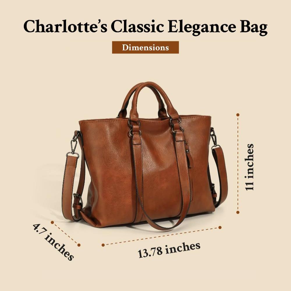 Charlotte’s Klassiske Elegance | Vintage Tote Bag