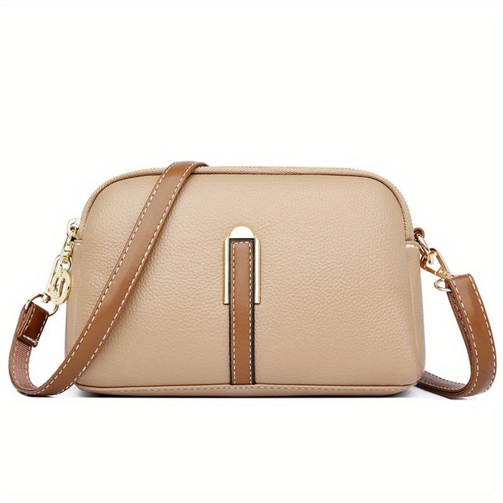 Mila Litchi Præget Crossbody Taske