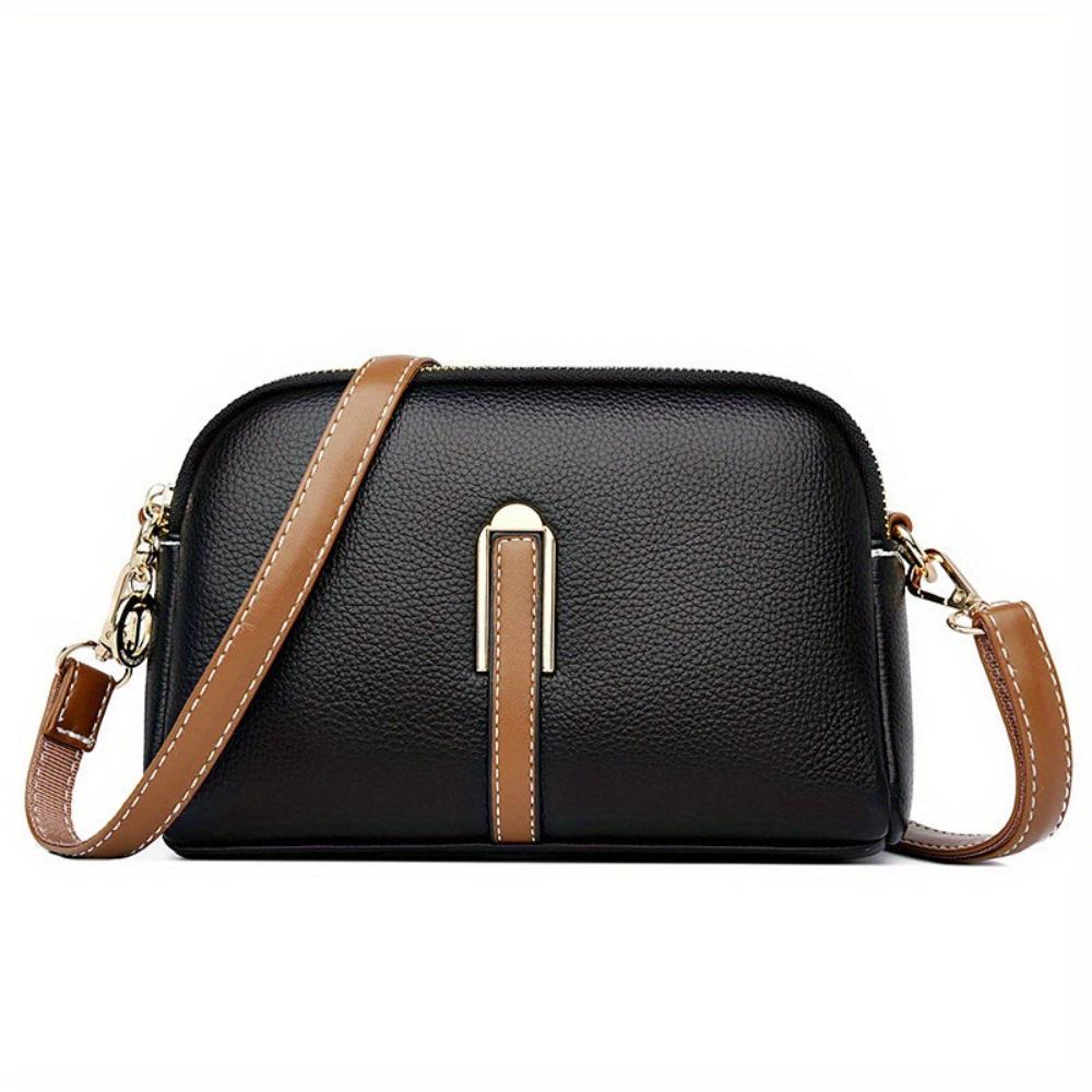 Mila Litchi Præget Crossbody Taske